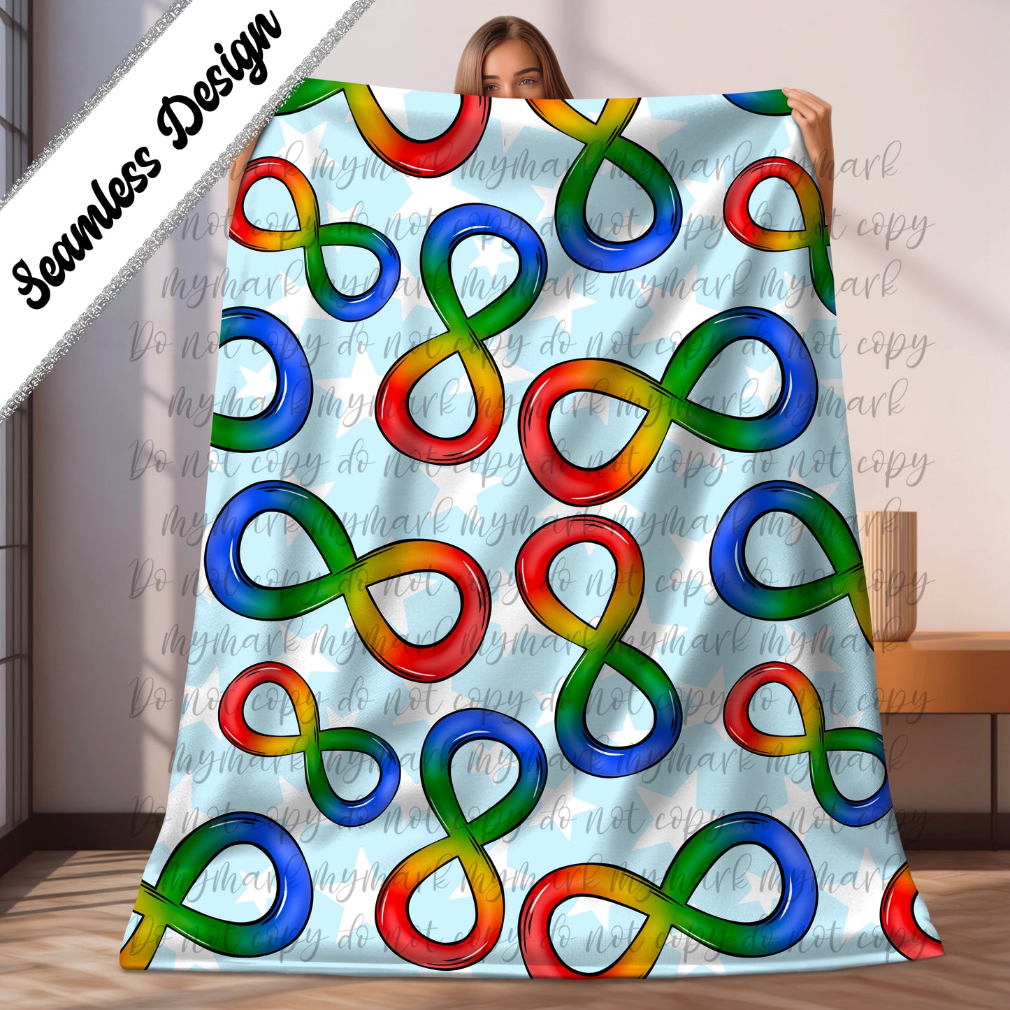 Autism | 2 Color Ways | Seamless Design | March 2025