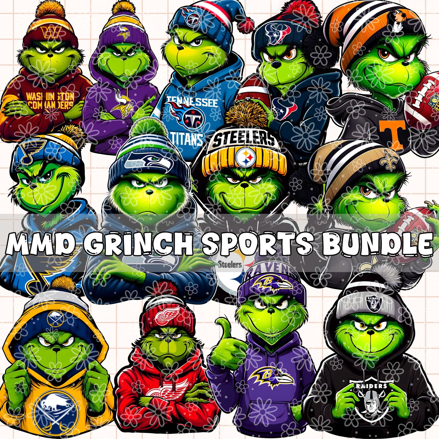 Mean Green Sports | Bundle Available | PNG | Can be used as Clipart