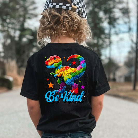 Be Kind Dino : Autism Acceptance : PNG