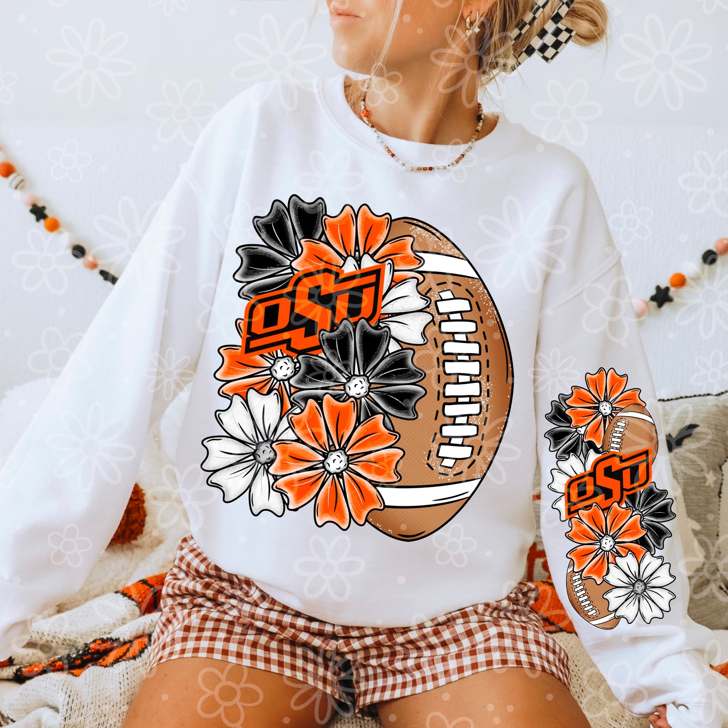 Glitter Half Floral Football Sleeve Combo | Aug / Sept 2025