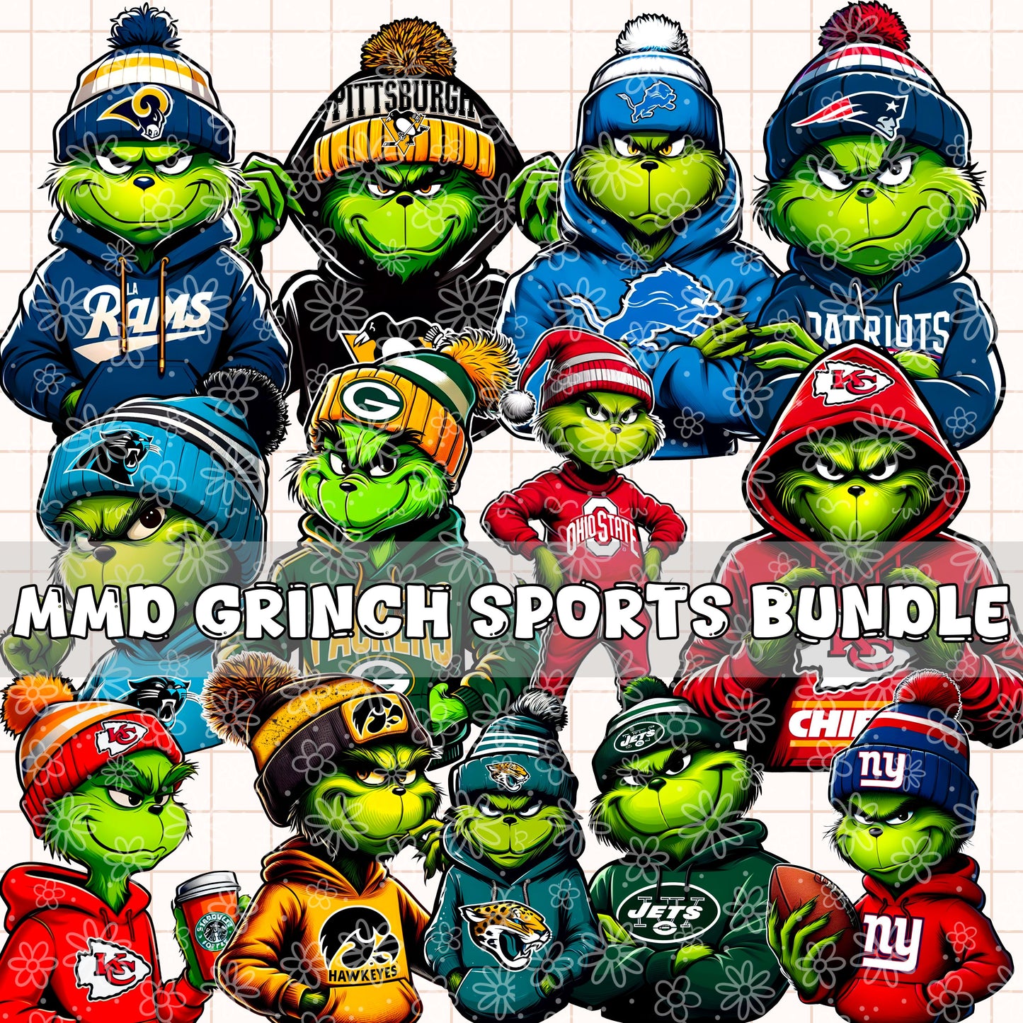 Mean Green Sports | Bundle Available | PNG | Can be used as Clipart
