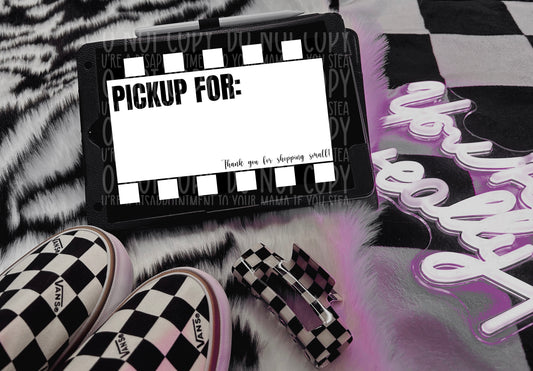 Pickup Checker Print : Thermal Label Design: 4x6 : PNG