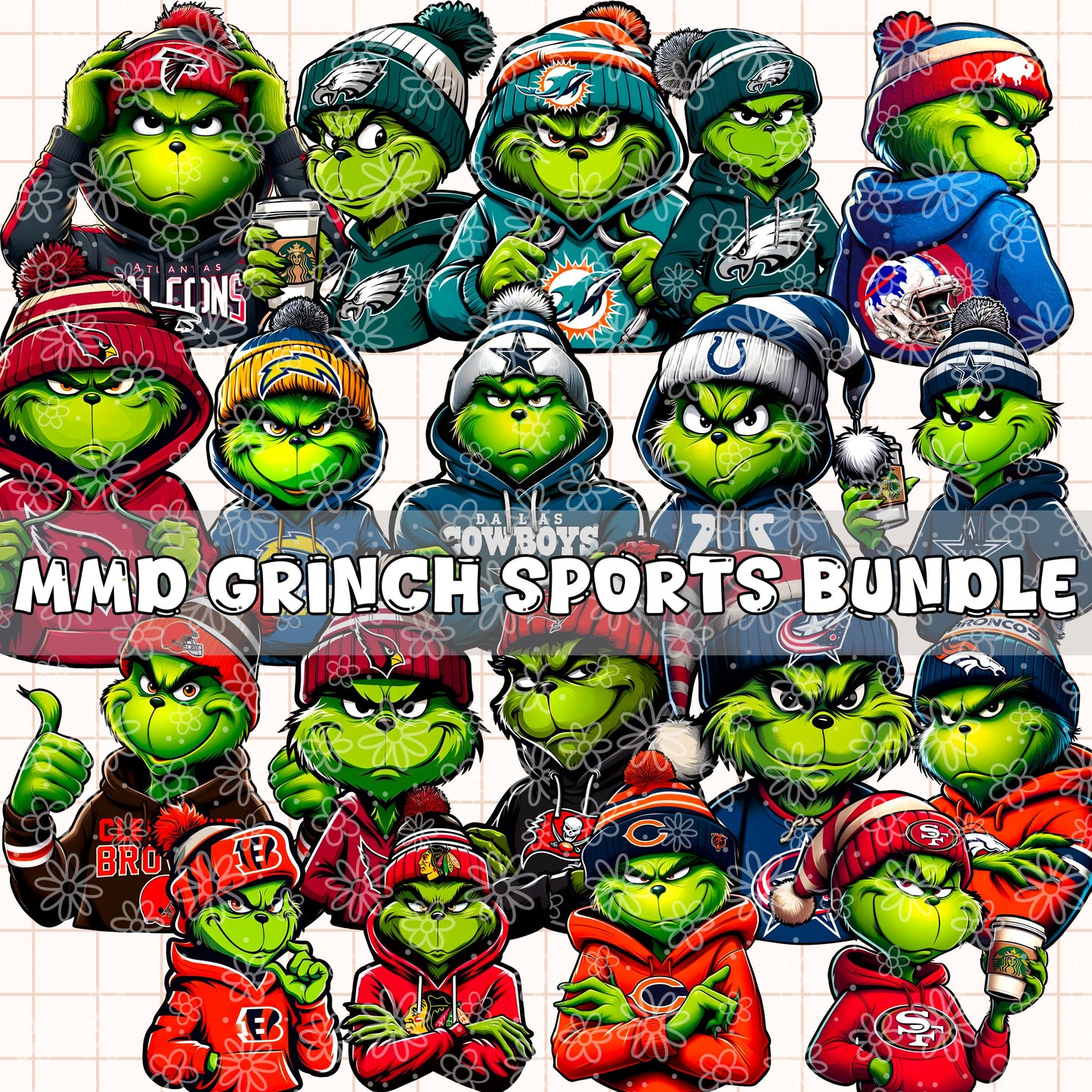 Mean Green Sports | Bundle Available | PNG | Can be used as Clipart