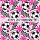 Soccer : pink Girly Bolt : Seamless Design