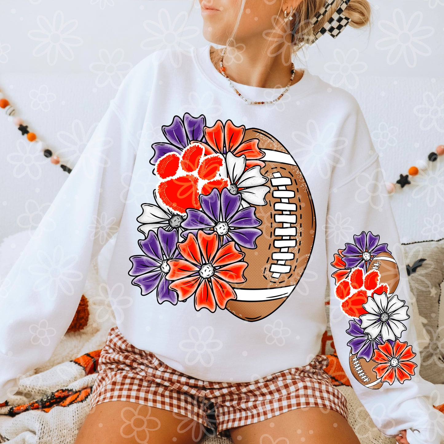 Glitter Half Floral Football Sleeve Combo | Aug / Sept 2025