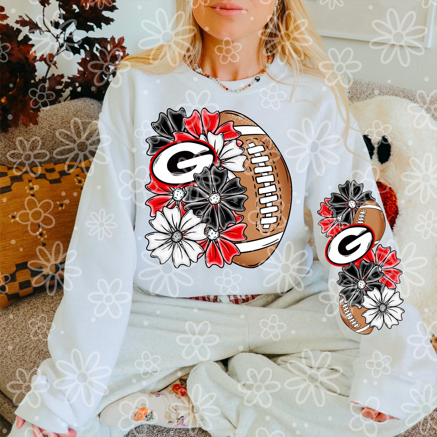 Glitter Half Floral Football Sleeve Combo | Aug / Sept 2025