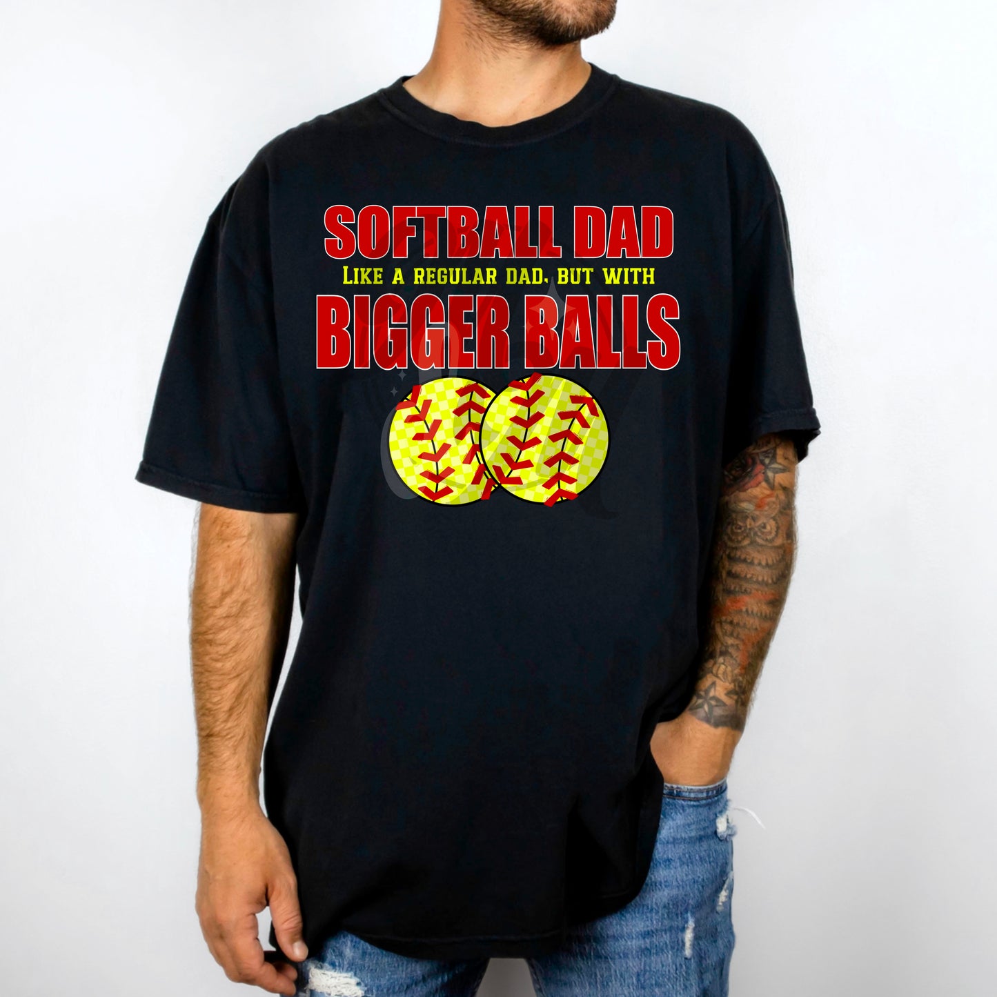Softball Bigger Balls | Dad | PNG | MARCH 2025