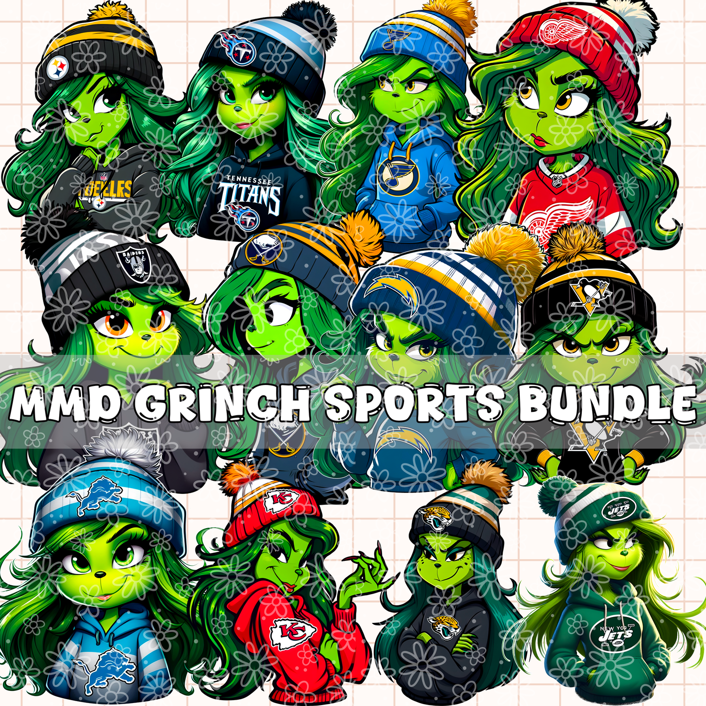Mean Green Sports | Bundle Available | PNG | Can be used as Clipart