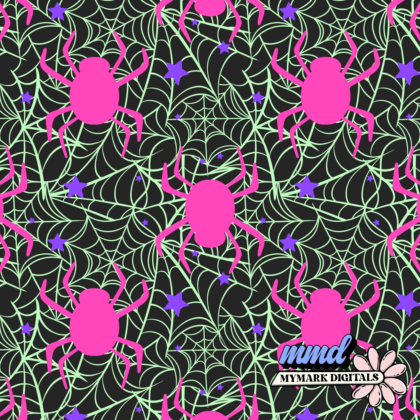 Spider Web Seamless | Repeating Pattern