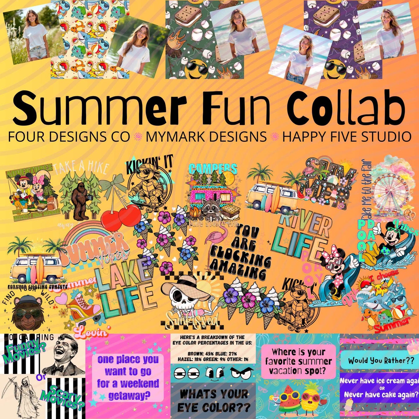 Summer Fun Collab | Happy Five Studio x MYMARK x Four Designs Co