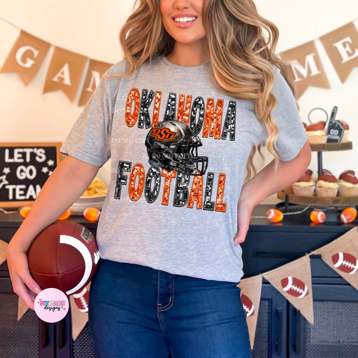 Oklahoma State : Sequin faux embroidery : PNG COLLEGE