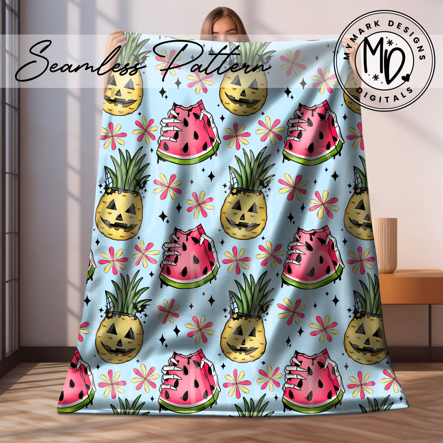 Spooky Summer Fruit : Seamless Design