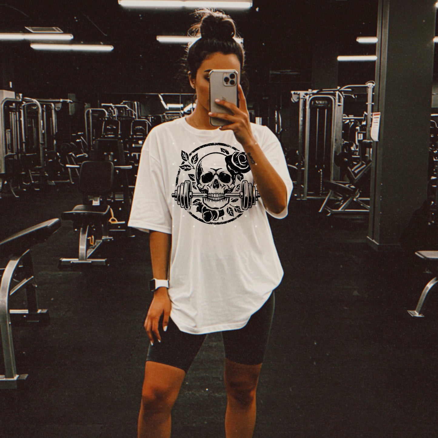 Fitness Skull | Dumbells | Gym | PNG | December 2024