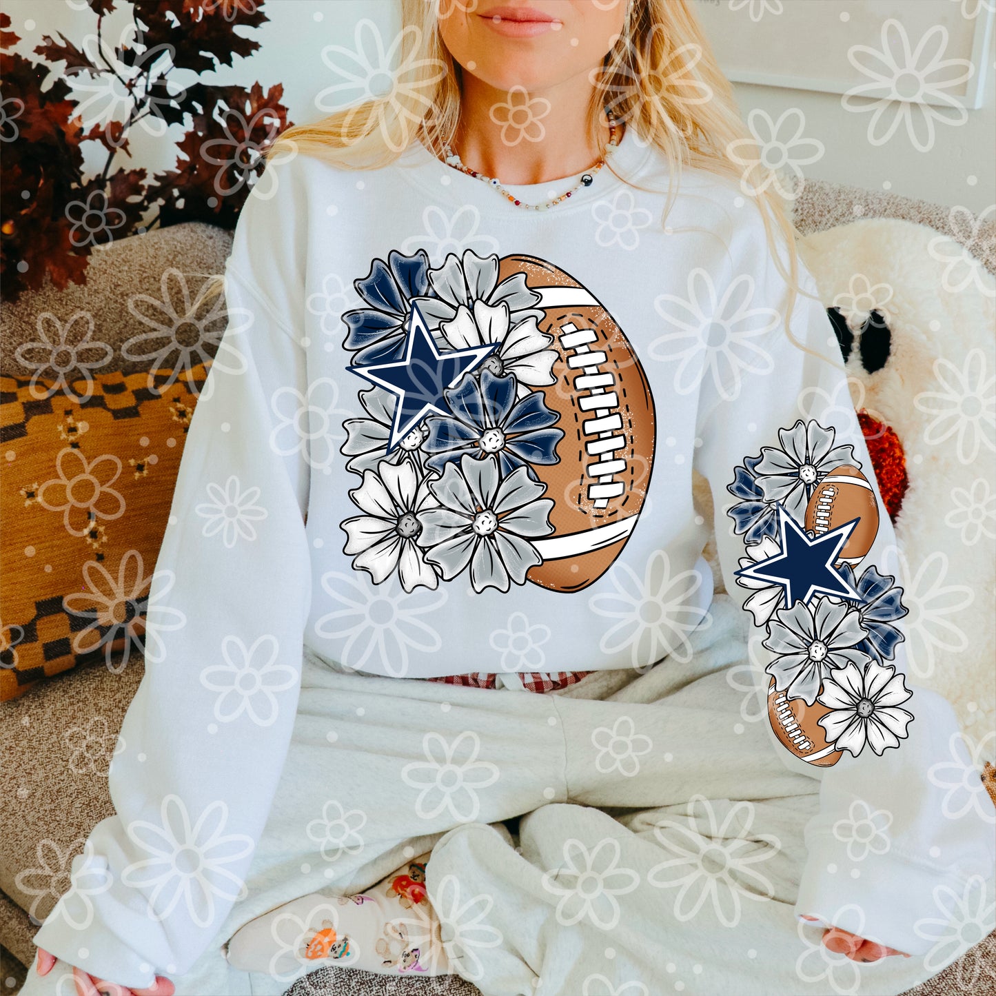 Glitter Half Floral Football Sleeve Combo | Aug / Sept 2025