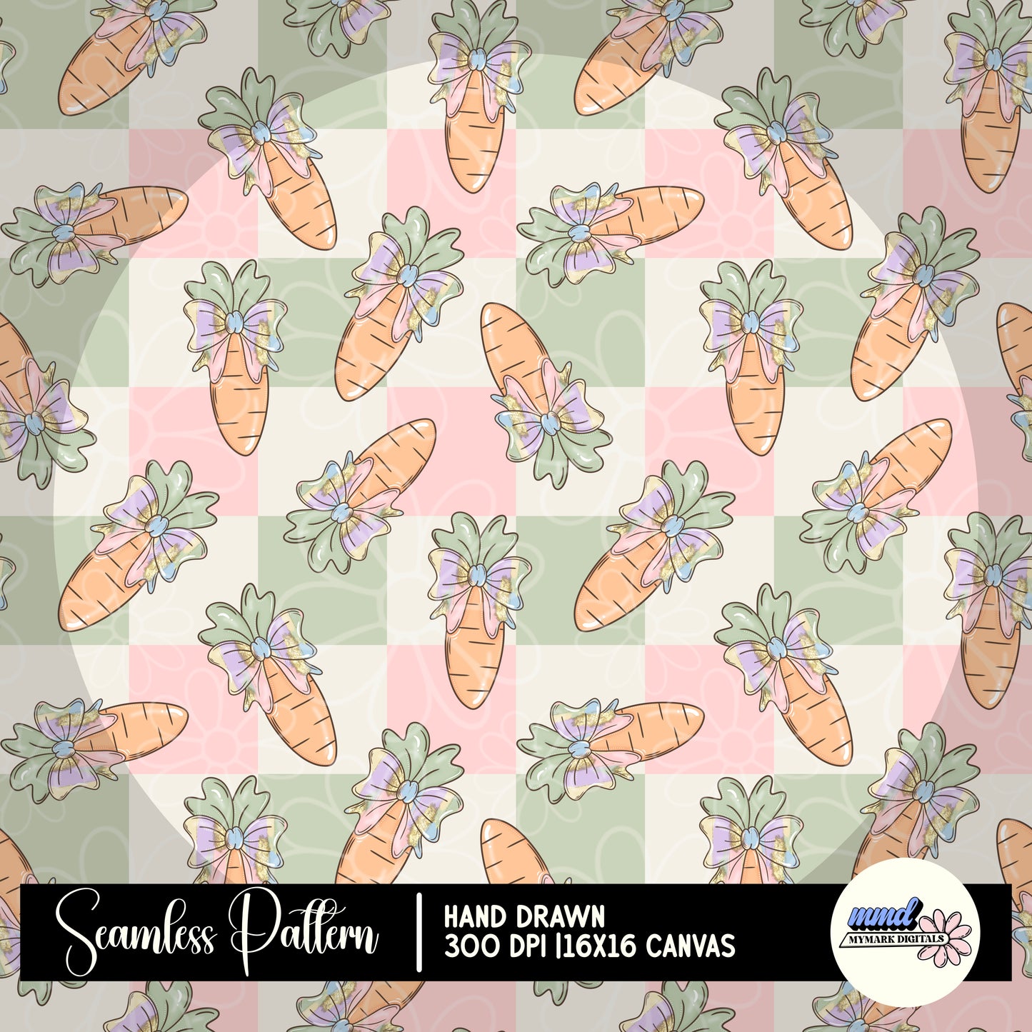 Carrot Seamless | Repeating Pattern | February 26a