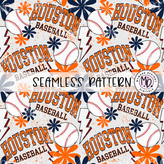 Houston Baseball : Seamless Design