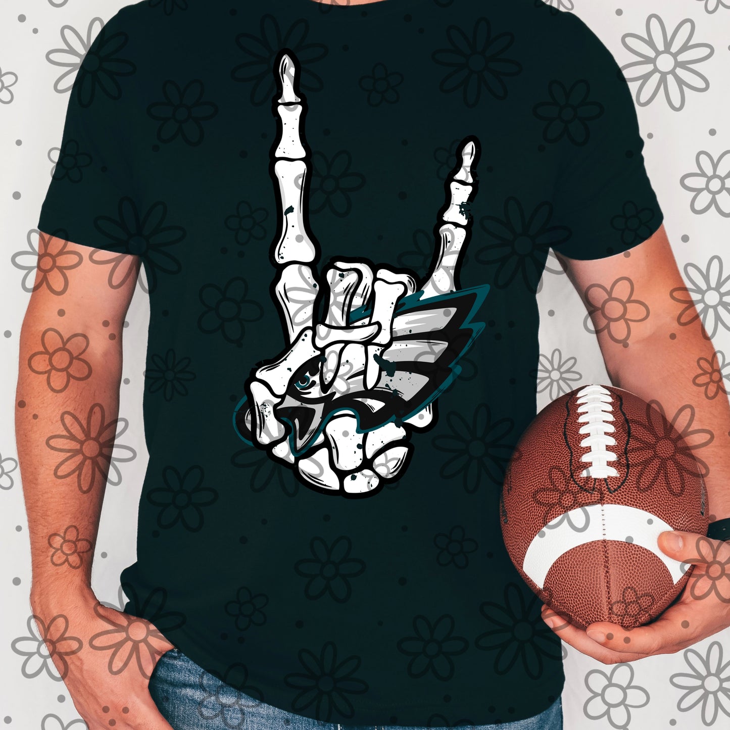 Football Skellie Hands | PNG |