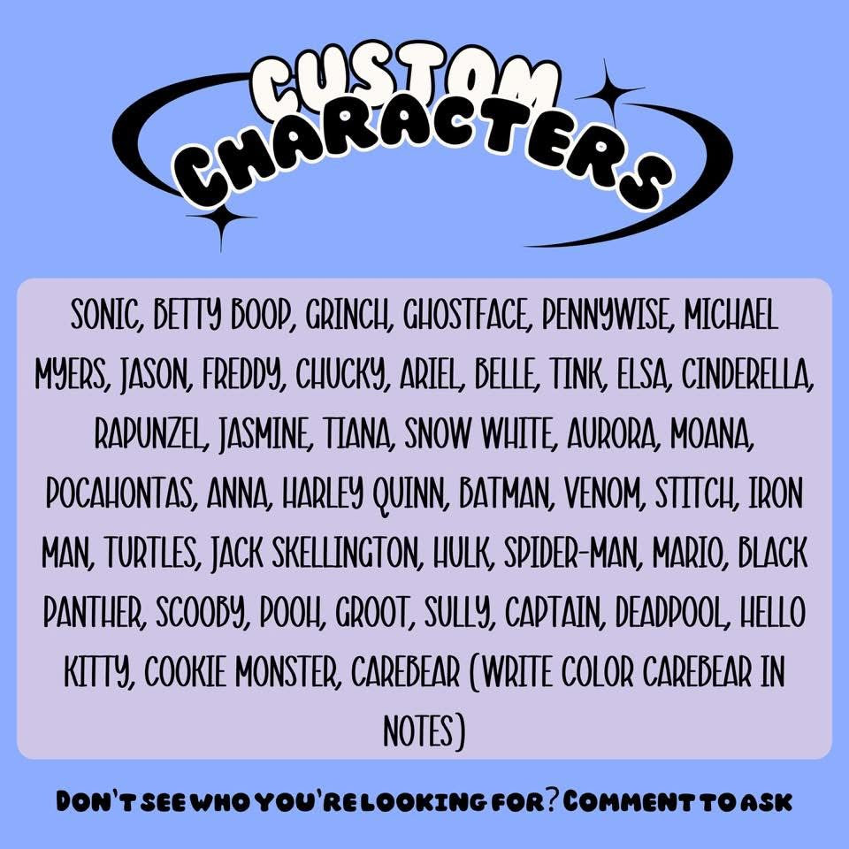 Character Customs - Clipart/Design