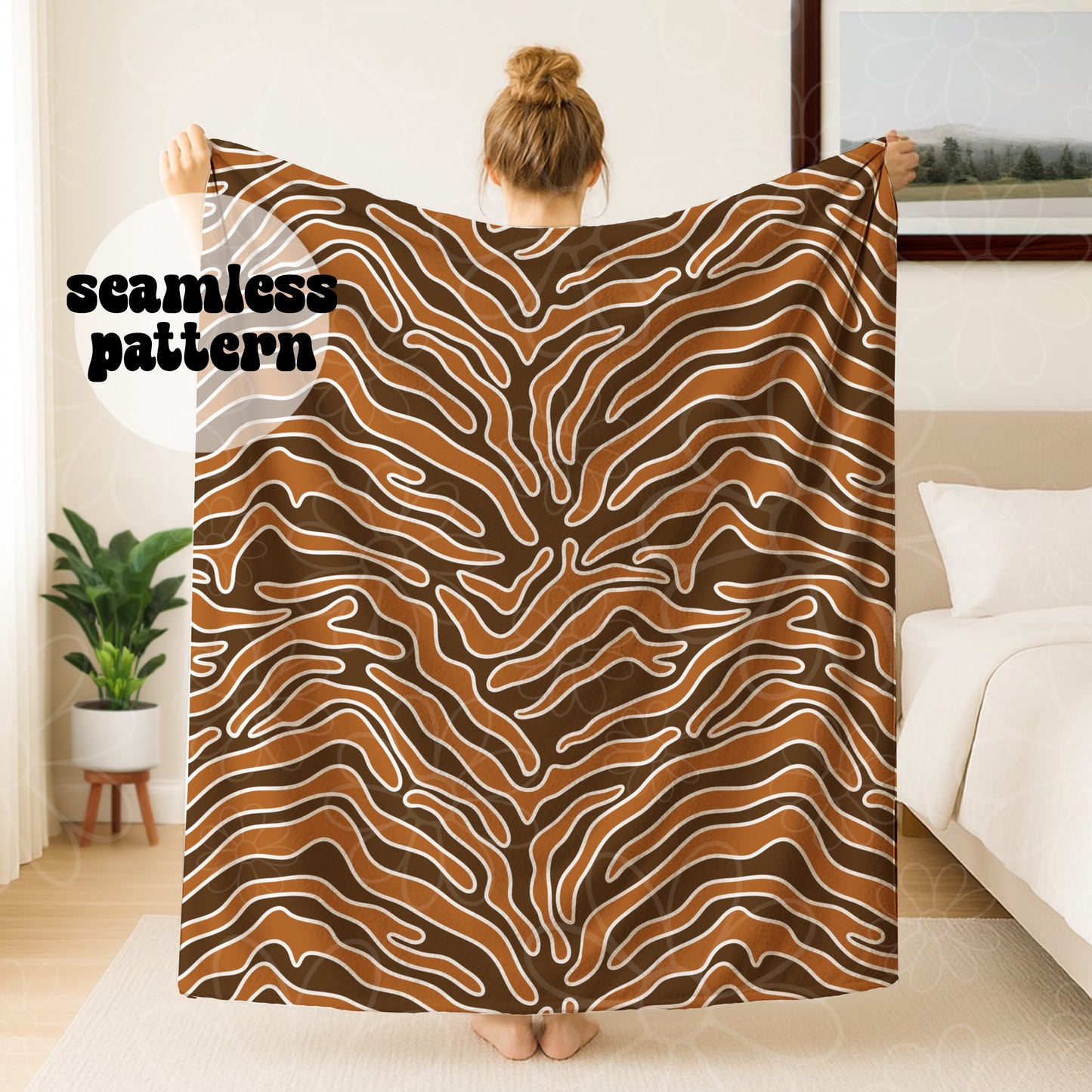 Fall Zebra Print Seamless | Repeating Pattern | July 2026