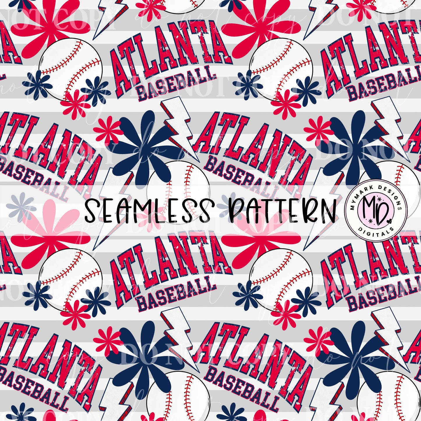 Atlanta Baseball : Seamless Design