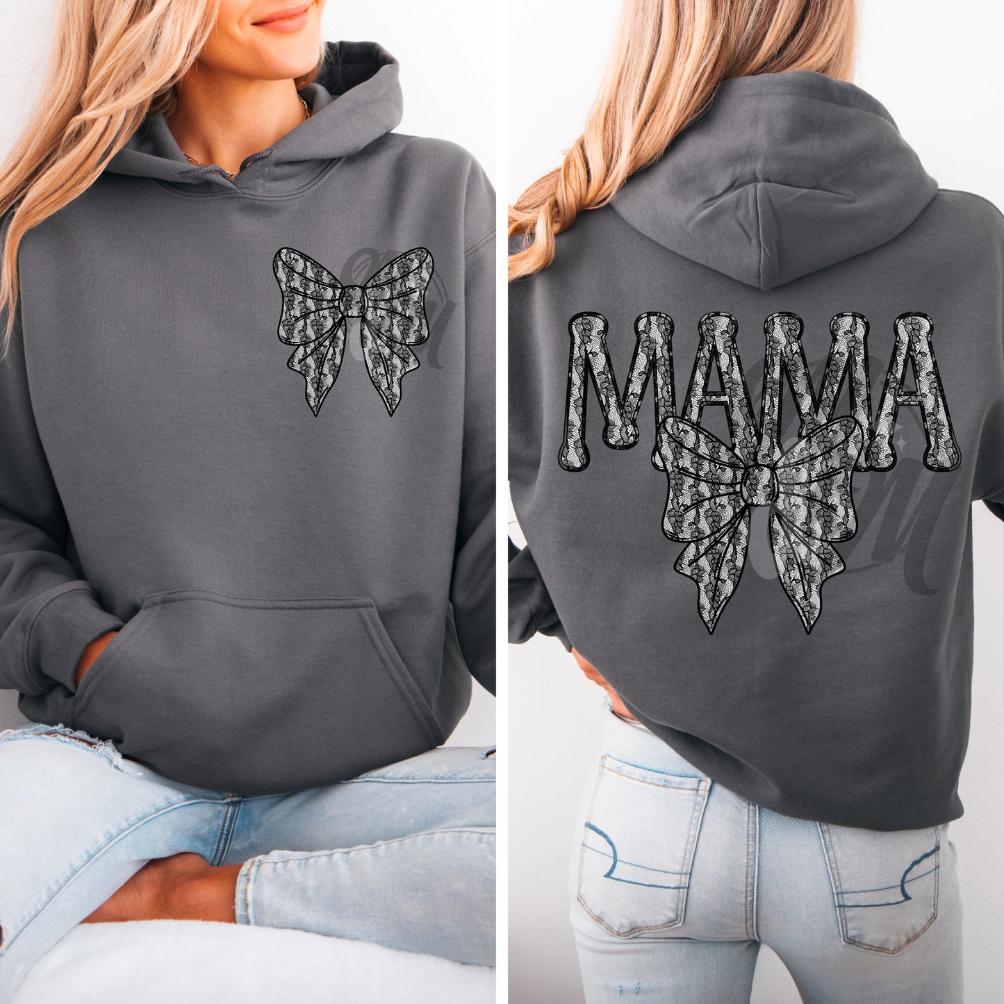 MAMA lace | Bow included | PNG | February 2025