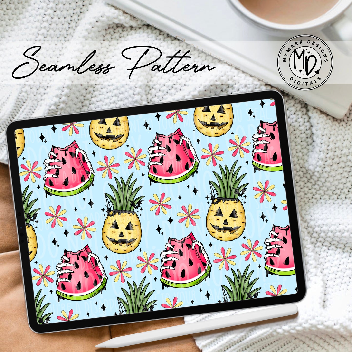 Spooky Summer Fruit : Seamless Design