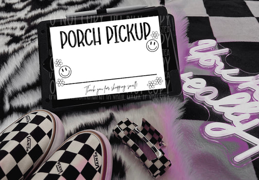 Porch Pickup Happy : Thermal Label Design: 4x6 : PNG