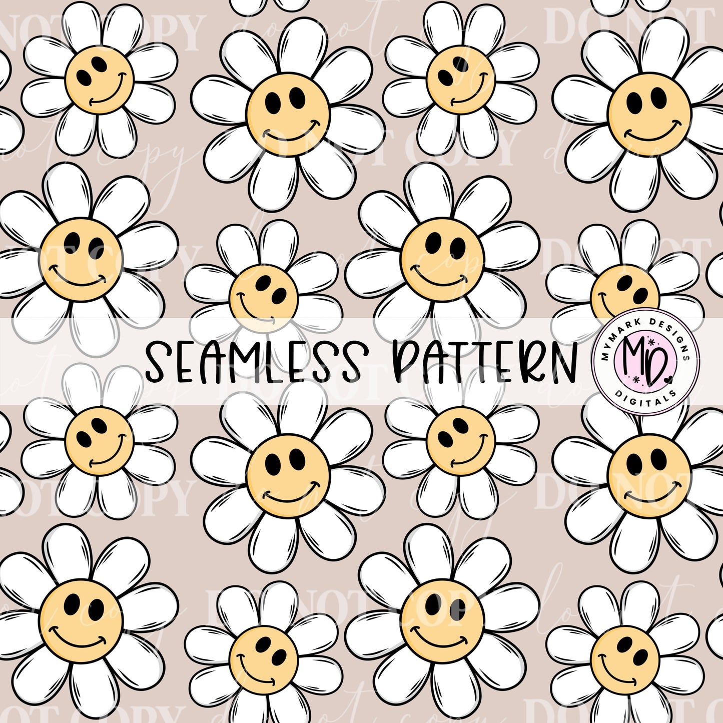 Basic Smile Floral : Seamless Design