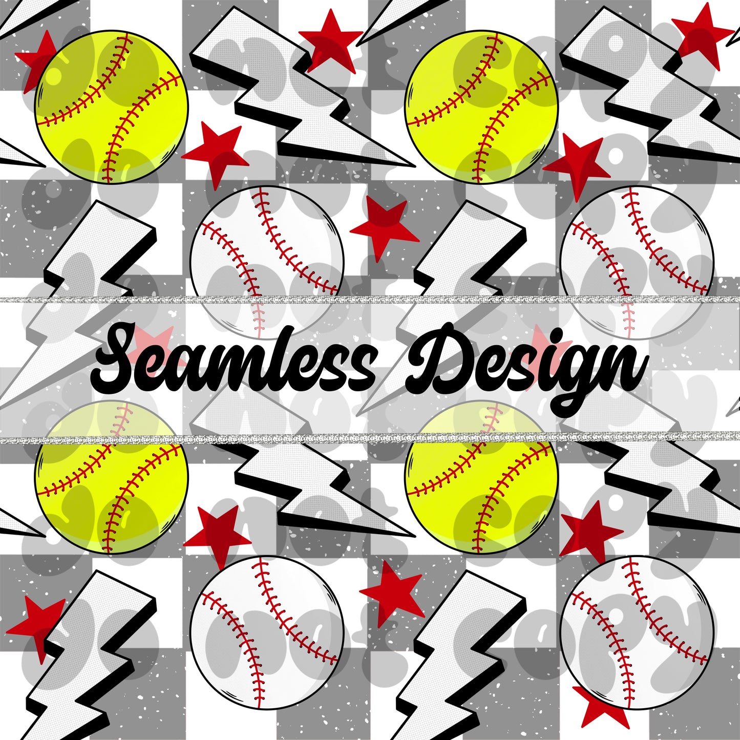 Mom of Both Baseball and Softball : Seamless Design