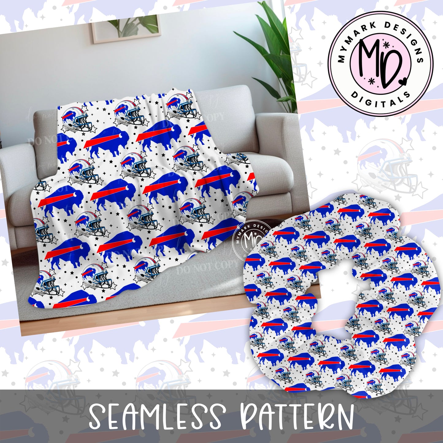 Buffalo Football : Seamless Design