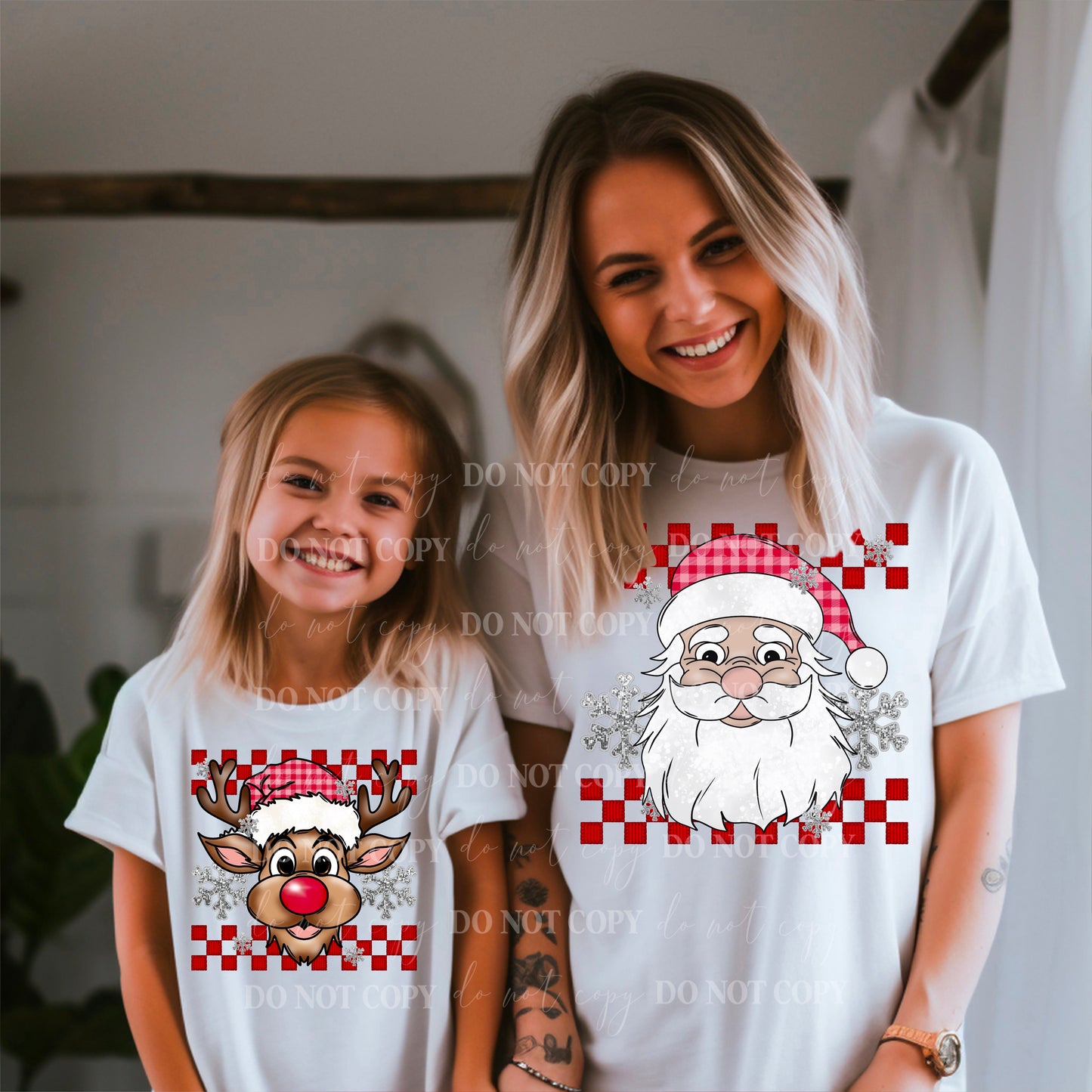 Santa : Faux Embroidery : PNG