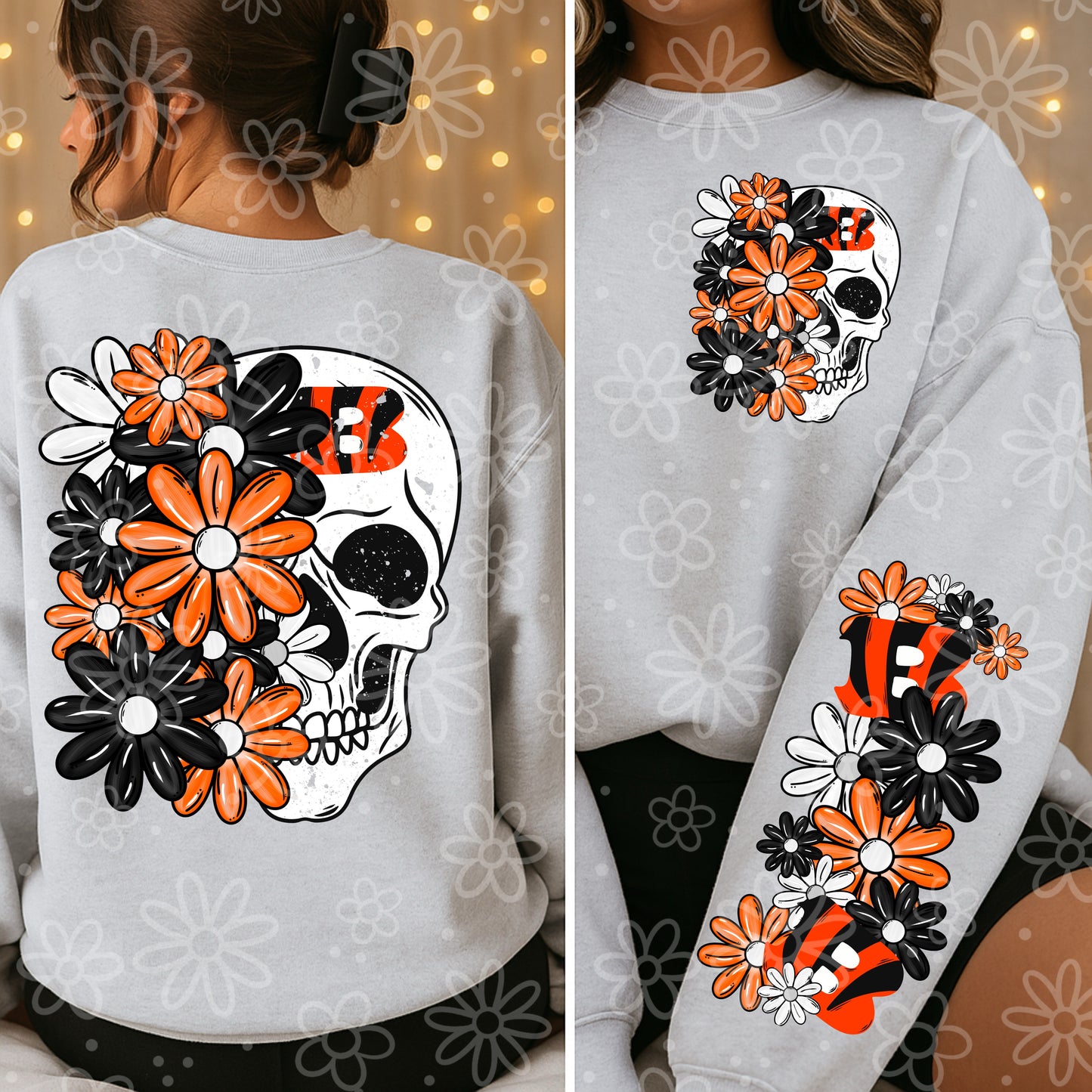 PRO FOOTBALL SERIES - Skull Half Floral