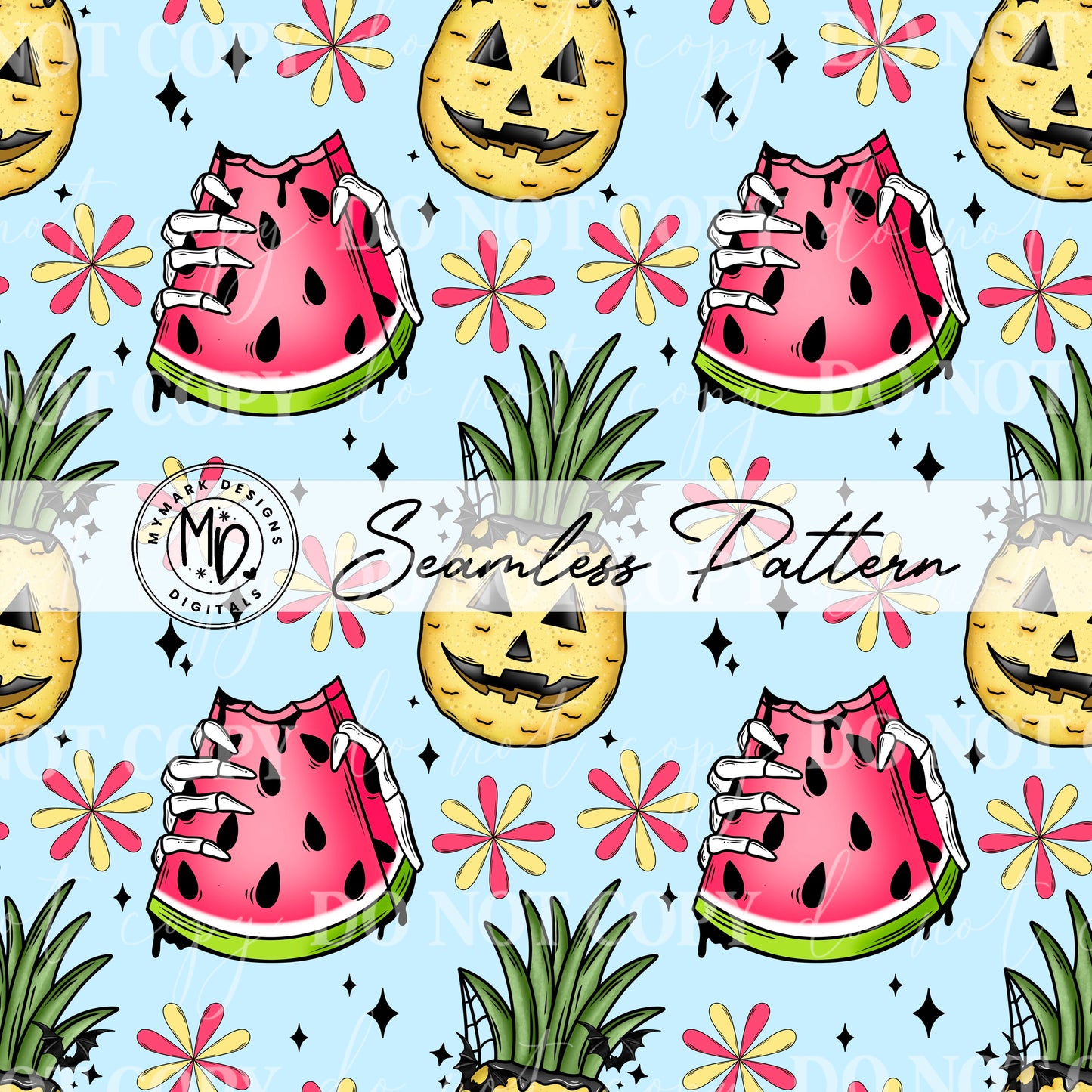 Spooky Summer Fruit : Seamless Design
