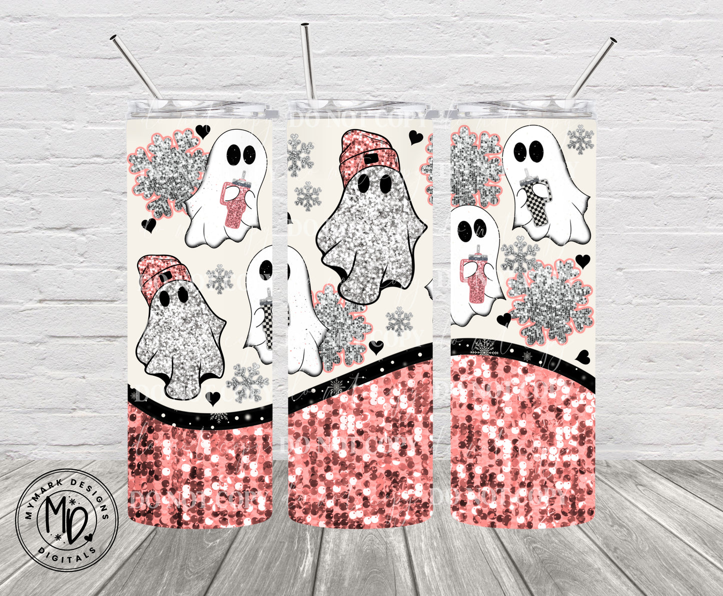 Bougie Ghosties 20oz Wrap : PNG