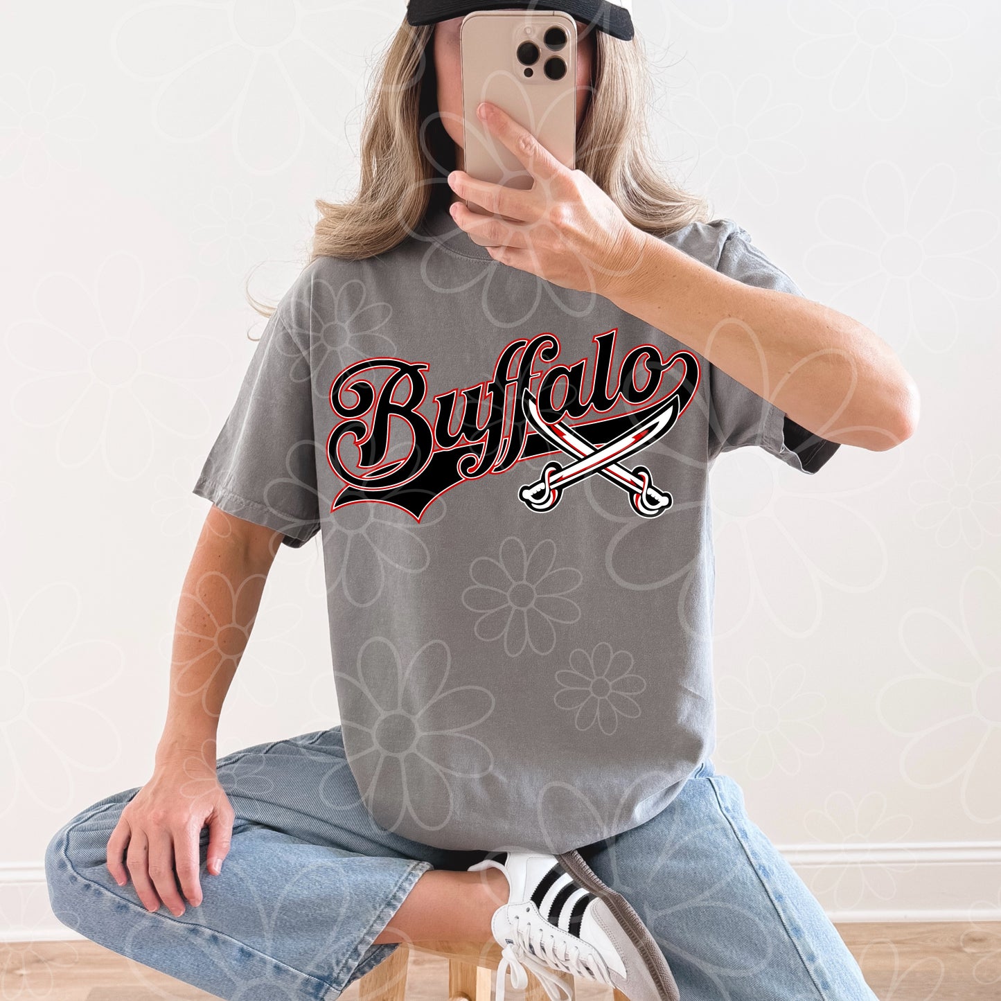 Retro Buffalo Hockey | PNG | Goat