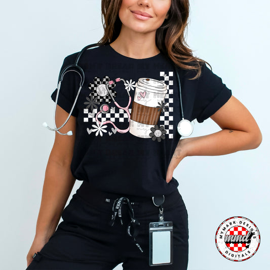 Nurse Coffee - Pink - Includes Both Colors : PNG