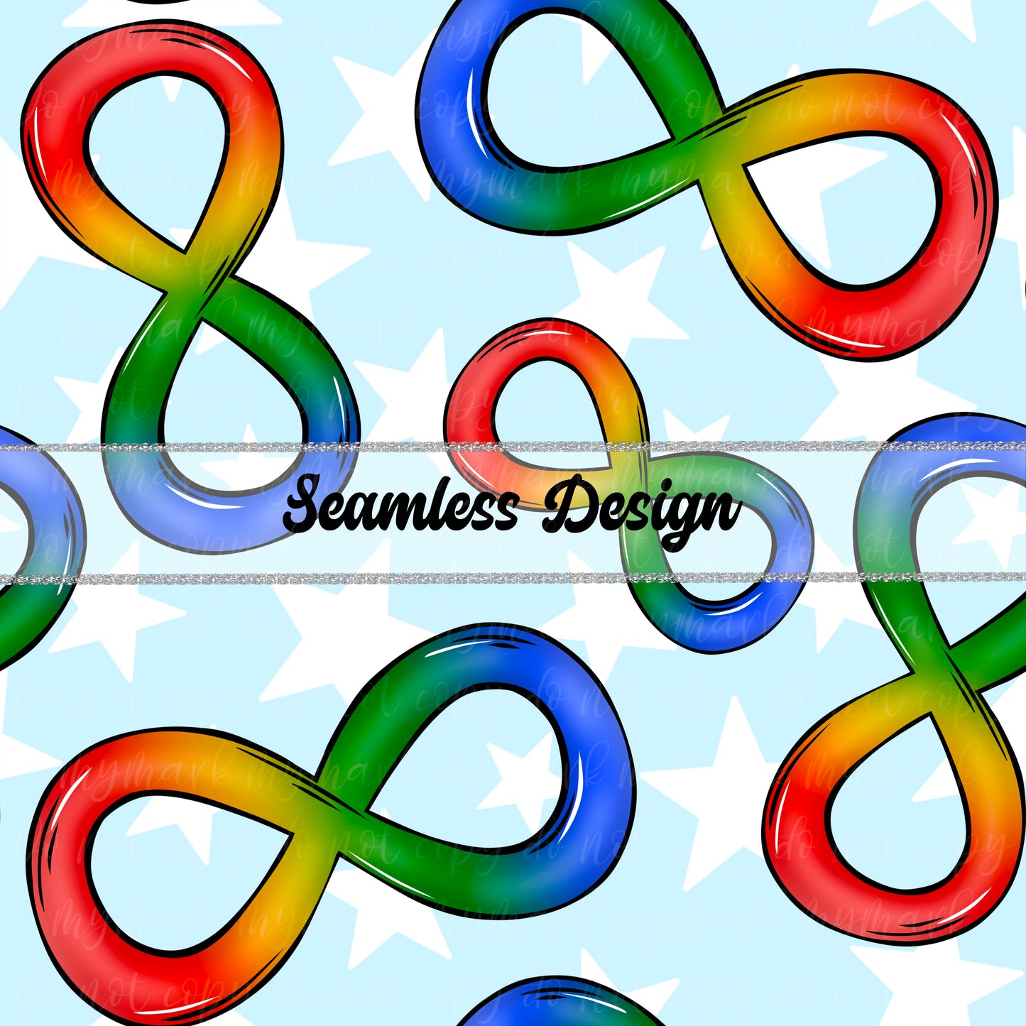 Autism | 2 Color Ways | Seamless Design | March 2025
