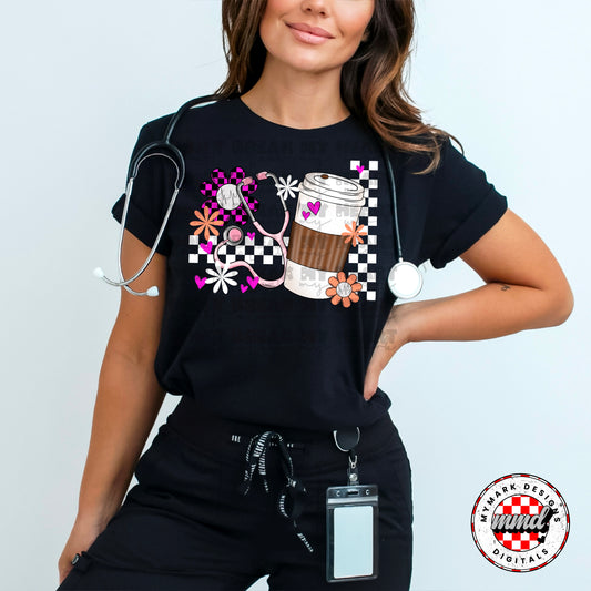 Nurse Coffee - Colorful - Includes Both Colors : PNG