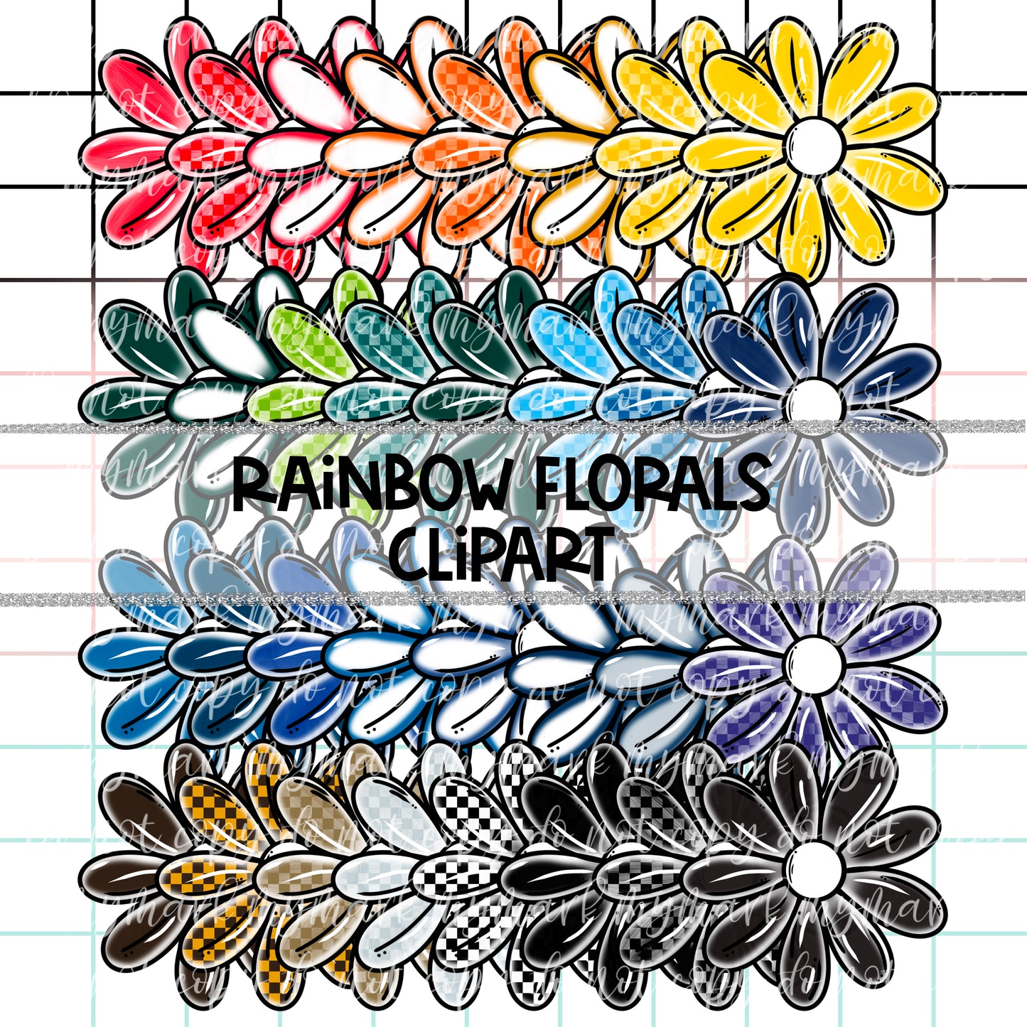 FLORALS CLIPART - 36 colors | April 25’