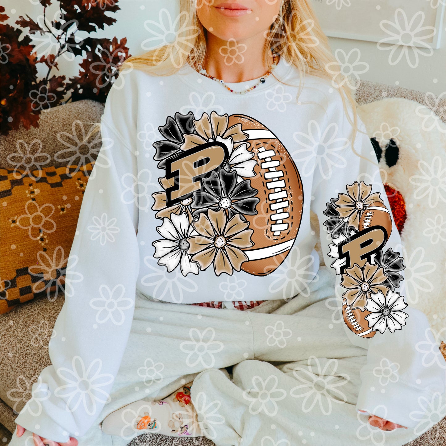 Glitter Half Floral Football Sleeve Combo | Aug / Sept 2025