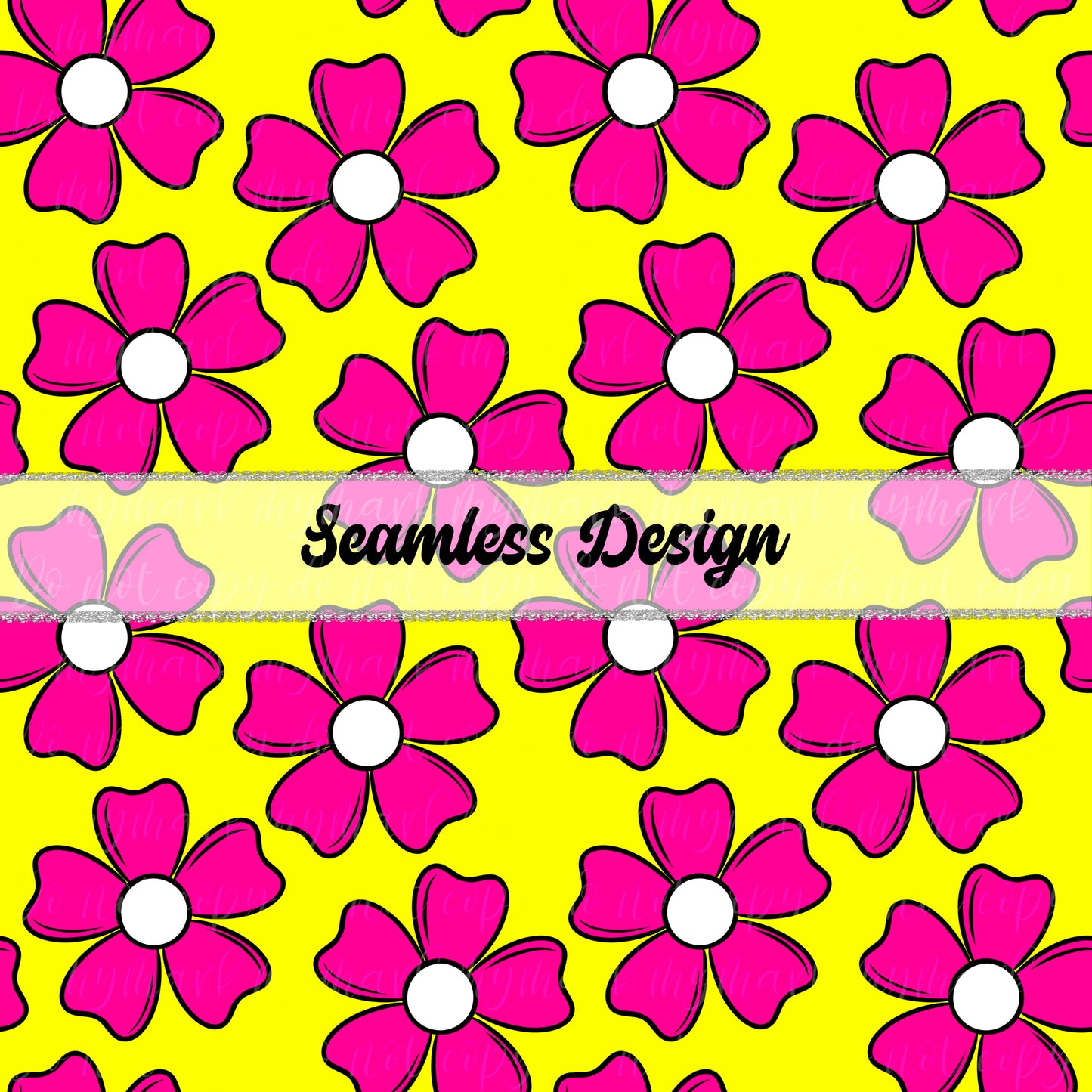 Swim Safe Yellow Floral | Seamless Design | March 2025