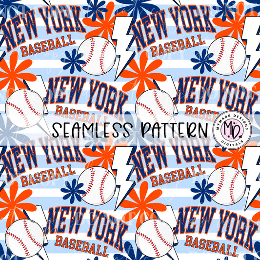 New York M Baseball : Seamless Design