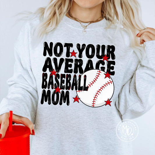 Not Your Average Baseball Mom : PNG