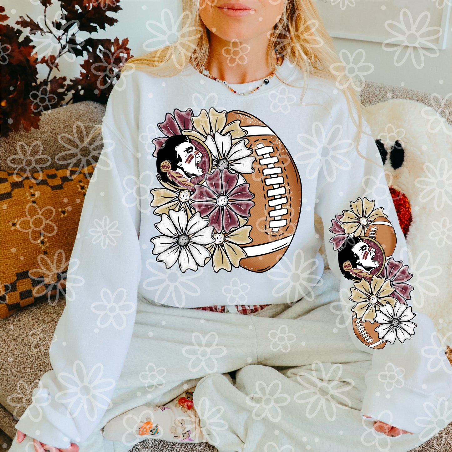 Glitter Half Floral Football Sleeve Combo | Aug / Sept 2025
