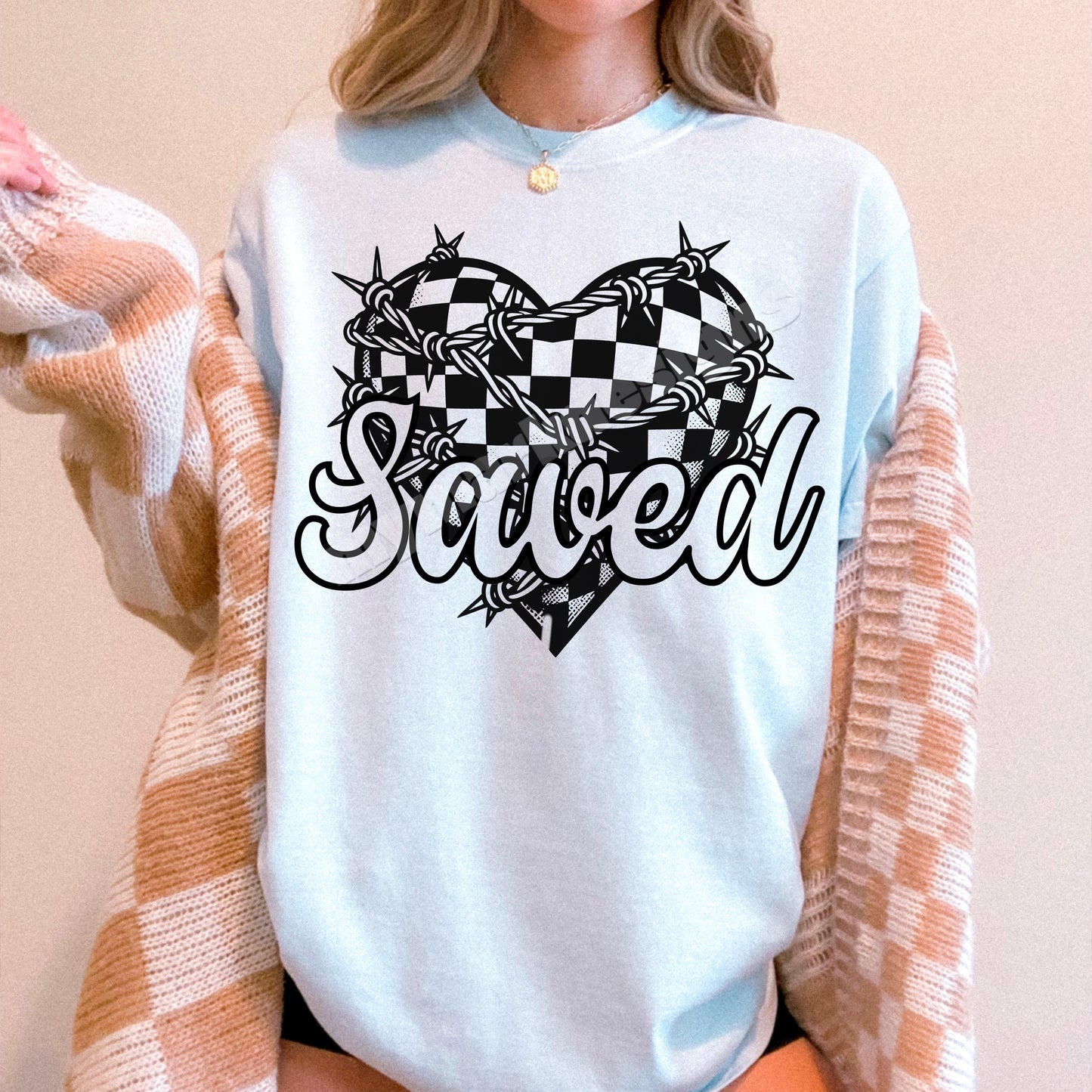 SAVED | Single Color | Faith | PNG | February 2025