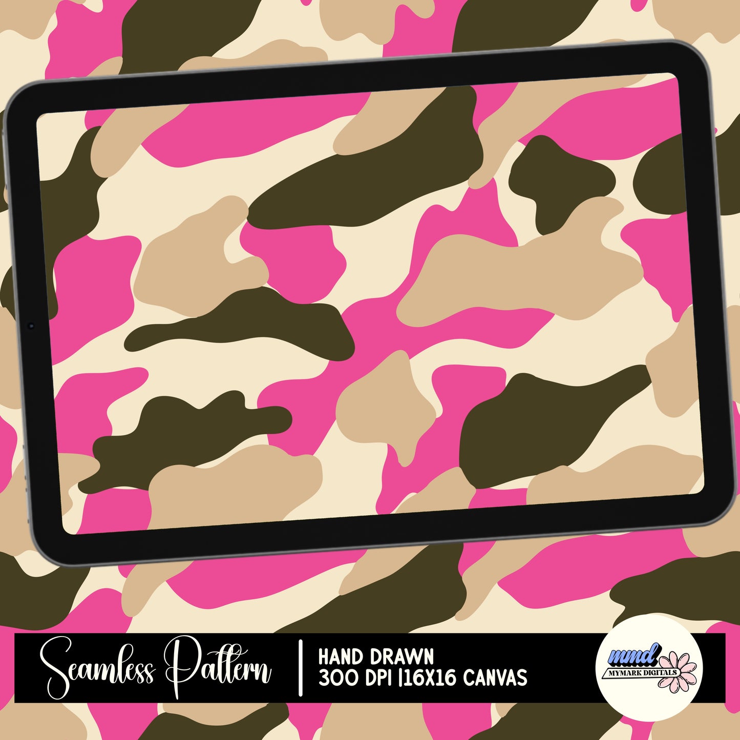 Spring Woodland Camo Coordinate Seamless | Repeating Pattern | February 26