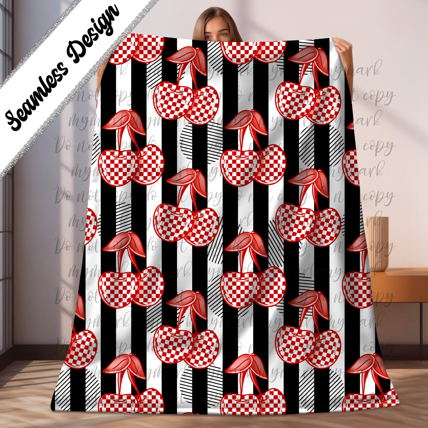 Checker Cherry Seamless | March 2025