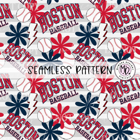 Boston Baseball : Seamless Design