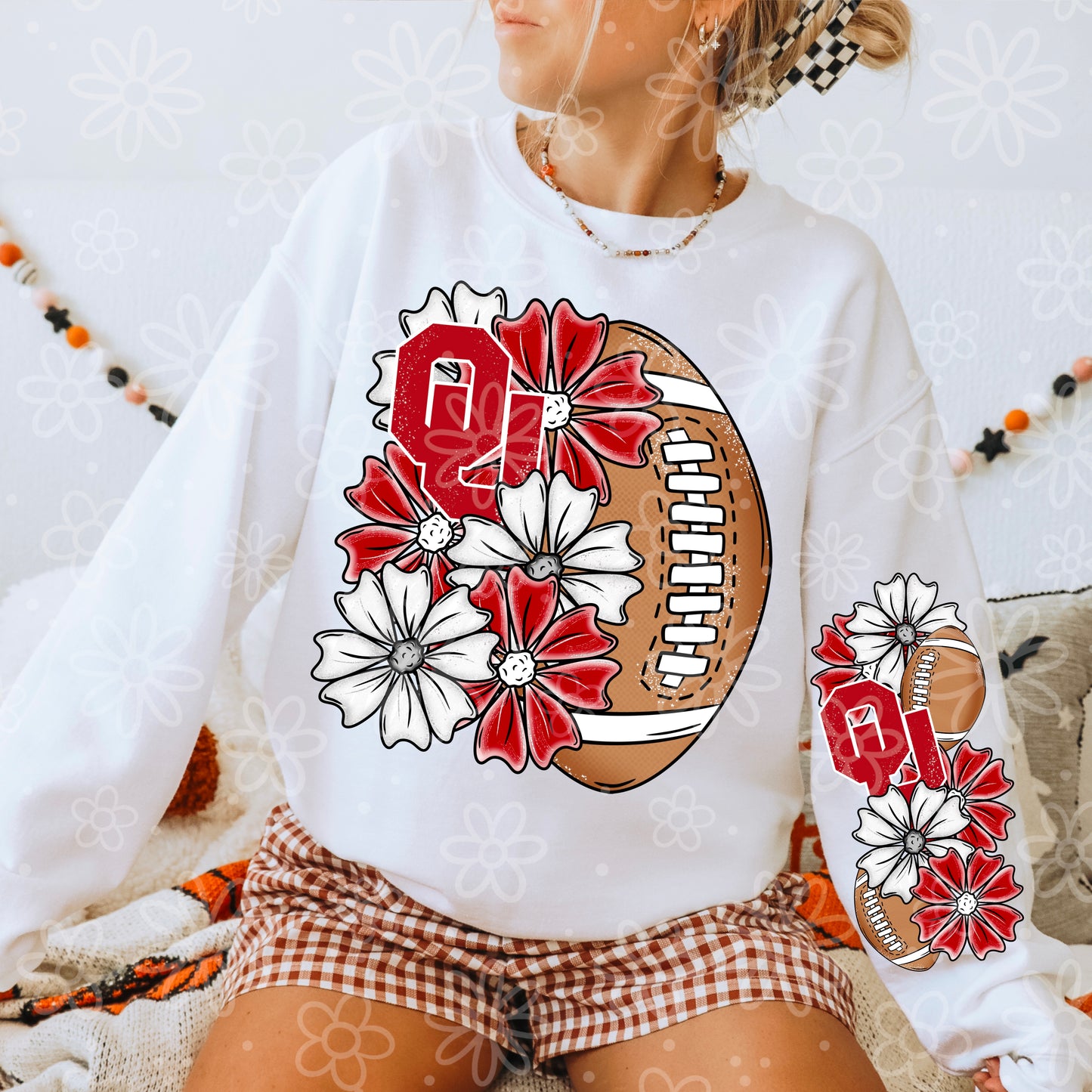Glitter Half Floral Football Sleeve Combo | Aug / Sept 2025