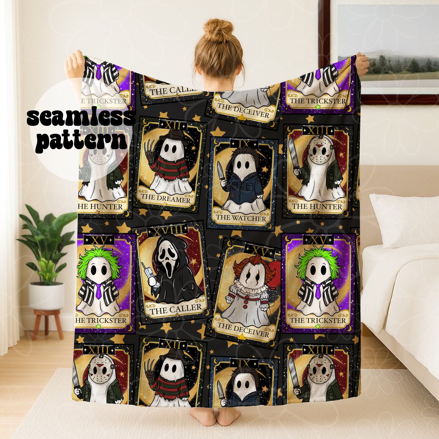 Tarot Horror Ghosts Seamless | June 2026